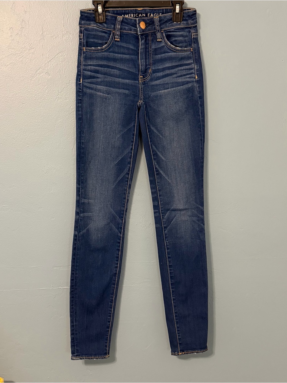 American Eagle Outfitters Indigo Skinny Jeans - size 0 Long